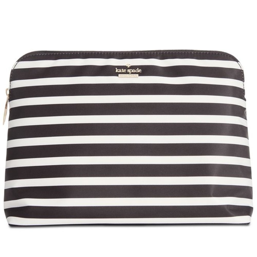 NWT Kate Spade Nylon Striped Briley Pouch